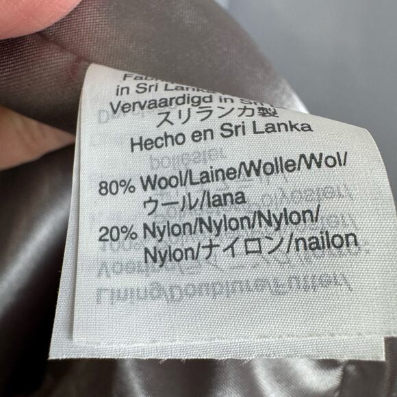 J Crew Cocoon Coat Italian Stadium Cloth Wool Blend Nello Gori Grey Classic 00 - Picture 12 of 12